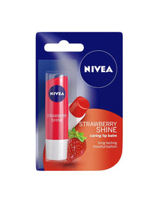 Nivea Women Strawberry Shine Long Lasting Moisturisation Caring Lip Balm 4.8 g